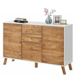 Sale Wohnen 130 cm breite Kommode im Skandi Design - Slogdan
