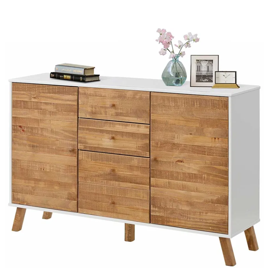 Sale Wohnen 130 cm breite Kommode im Skandi Design - Slogdan