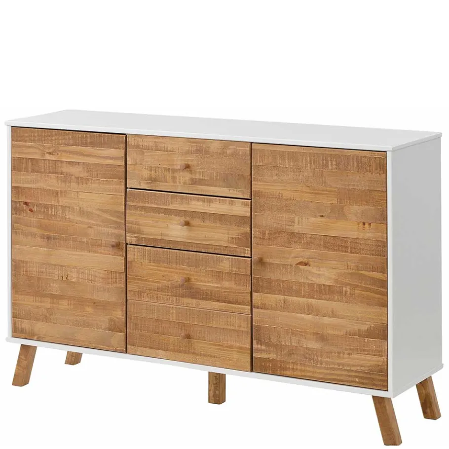 Sale Wohnen 130 cm breite Kommode im Skandi Design - Slogdan