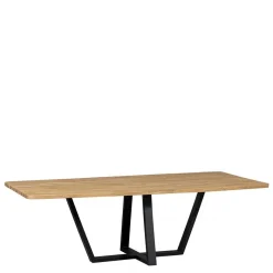 Clearance Wohnen 240 cm breiter Esszimmertisch aus Eichenholz - Serinina