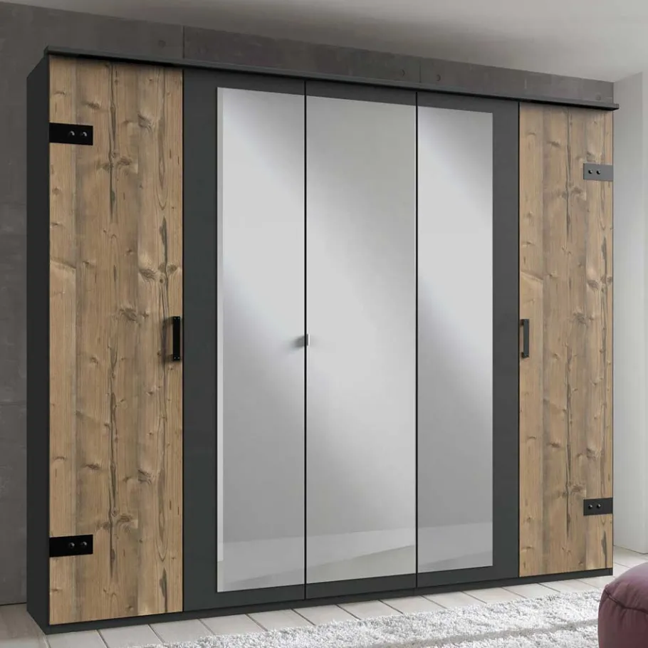 Online Wohnen 225 cm breiter Kleiderschrank modern - Ardila