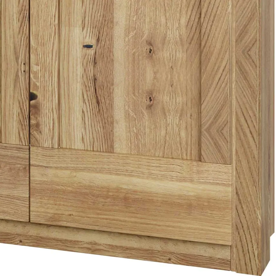 New Wohnen 200 cm breiter Kleiderschrank 4-türig in Asteiche - Zamron