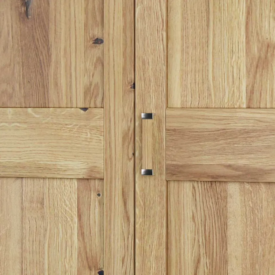 New Wohnen 200 cm breiter Kleiderschrank 4-türig in Asteiche - Zamron