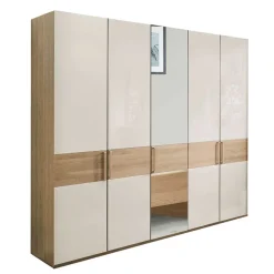 New Wohnen 250 cm breiter Schlafzimmerschrank mit 5 Türen - Emdsiva III