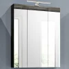 Discount Wohnen 60 cm breiter Spiegelschrank fürs Badezimmer in Grau - Nancys