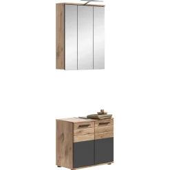 Discount Wohnen 60 cm breiter Waschplatz fürs Bad - Depart (zweiteilig)