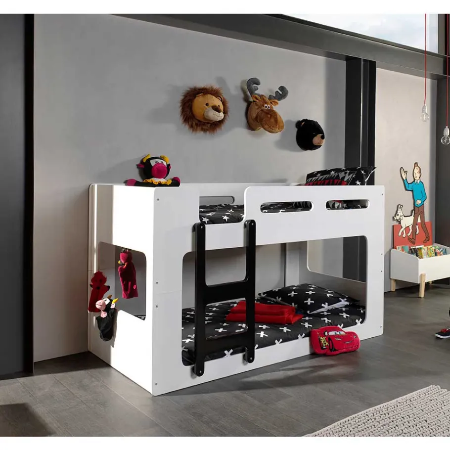 Discount Wohnen 121 cm hohes Kinderbett mit Spielbereich - Kiko