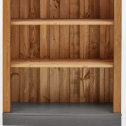 Online Wohnen 202 cm hohes Landhaus Bücherregal zweifarbig - Eshelas