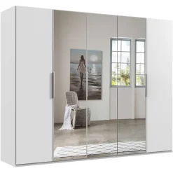 Sale Wohnen 250 cm Kleiderschrank mit Falt- und Drehtüren - Dastrata