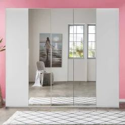 Sale Wohnen 250 cm Kleiderschrank mit Falt- und Drehtüren - Dastrata