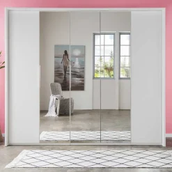 Sale Wohnen 250 cm Kleiderschrank mit Falt- und Drehtüren - Dastrata
