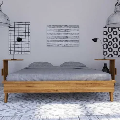 Best Wohnen 190 cm kurzes Doppelbett aus Holz - Hardus