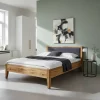 New Wohnen 220 cm langes Bett aus Wildeiche Natur - Masdamos