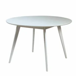 Clearance Wohnen 115 cm runder Essenstisch in Weiß - Delsalo