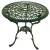 New Wohnen 70 cm runder Gartentisch in Grün aus Metall - Jenson