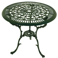 New Wohnen 70 cm runder Gartentisch in Grün aus Metall - Jenson