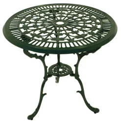 New Wohnen 70 cm runder Gartentisch in Grün aus Metall - Jenson