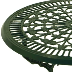 New Wohnen 70 cm runder Gartentisch in Grün aus Metall - Jenson