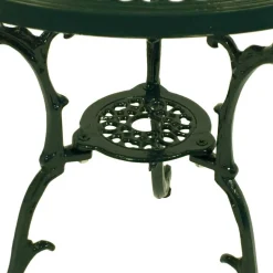 New Wohnen 70 cm runder Gartentisch in Grün aus Metall - Jenson