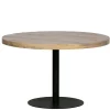 Outlet Wohnen 120 cm runder Tisch aus Mango Holz White Wash - Trois
