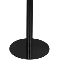 Clearance Wohnen 110 cm Runder Tisch in Marmor Optik Weiß-Grau - Lopoldo