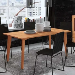 Online Wohnen 80 cm tiefer Kernbuche Esstisch geölt - Junola