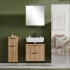 Discount Wohnen 60 cm Waschplatz & Unterschrank Set - Crystoga (dreiteilig)