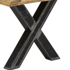 Outlet Wohnen 5 Größen Mango Designtisch mit Baumkante - Juniore
