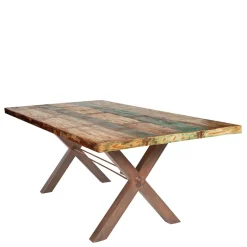 Best Wohnen 5 Größen Shabby Esstisch aus buntem Altholz - Velanzia