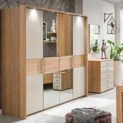 Discount Wohnen 2 Meter Kleiderschrank mit vier Türen - Emdsiva II