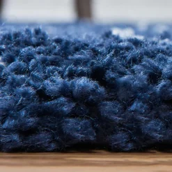 Outlet Wohnen Abstrakt gemusterter Läufer Teppich in Blau - Gunnar