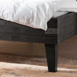 Best Wohnen Akazienholz Bett in Grau - Friedel