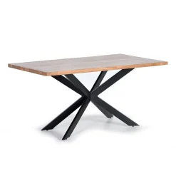 Best Wohnen Akazienholz-Tisch mit Spider Gestell - Veladrano