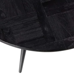 Best Wohnen Altholz Beistelltisch aus Teak in Schwarz - Gagg