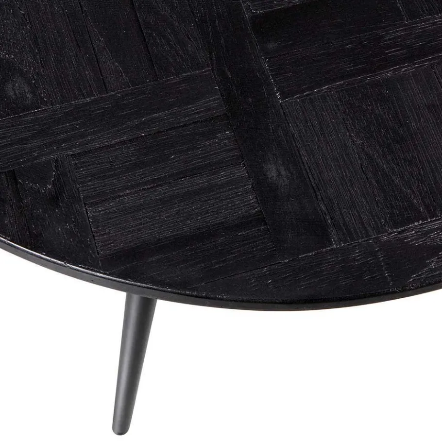 Best Wohnen Altholz Beistelltisch aus Teak in Schwarz - Gagg
