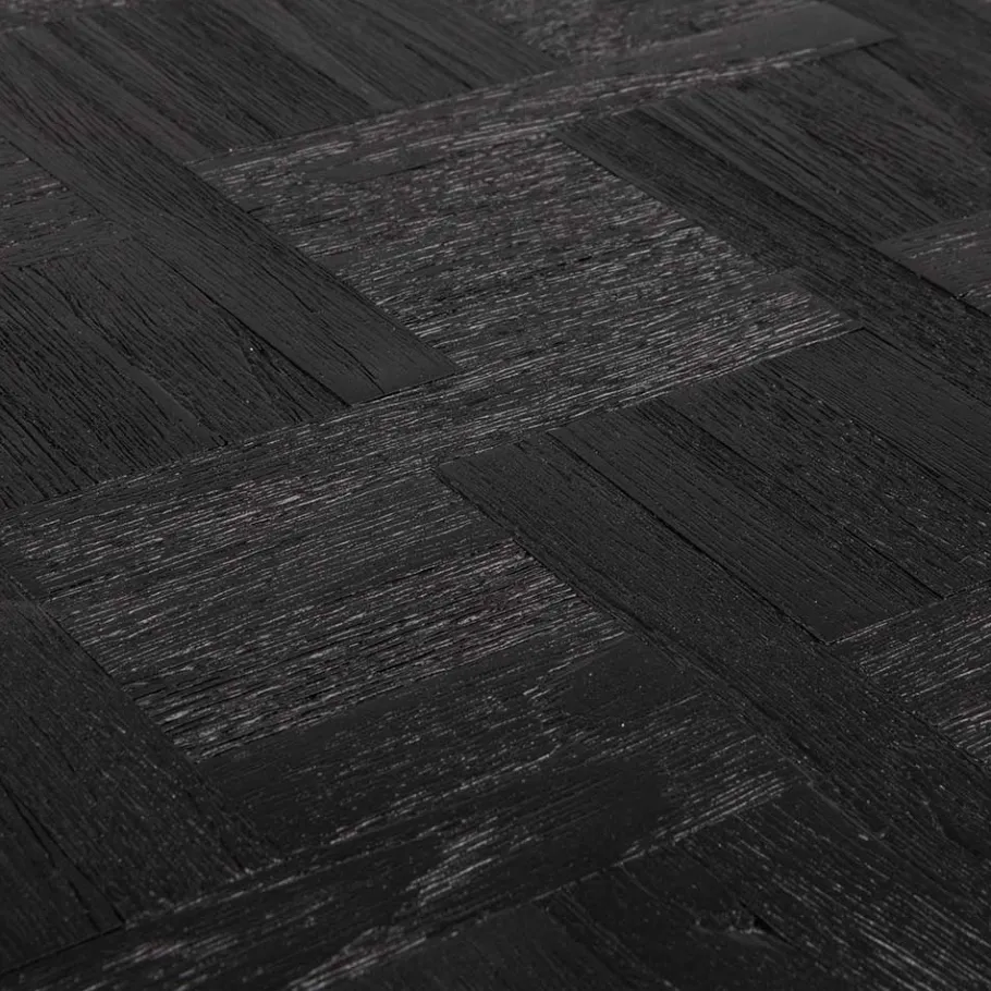 Best Wohnen Altholz Beistelltisch aus Teak in Schwarz - Gagg