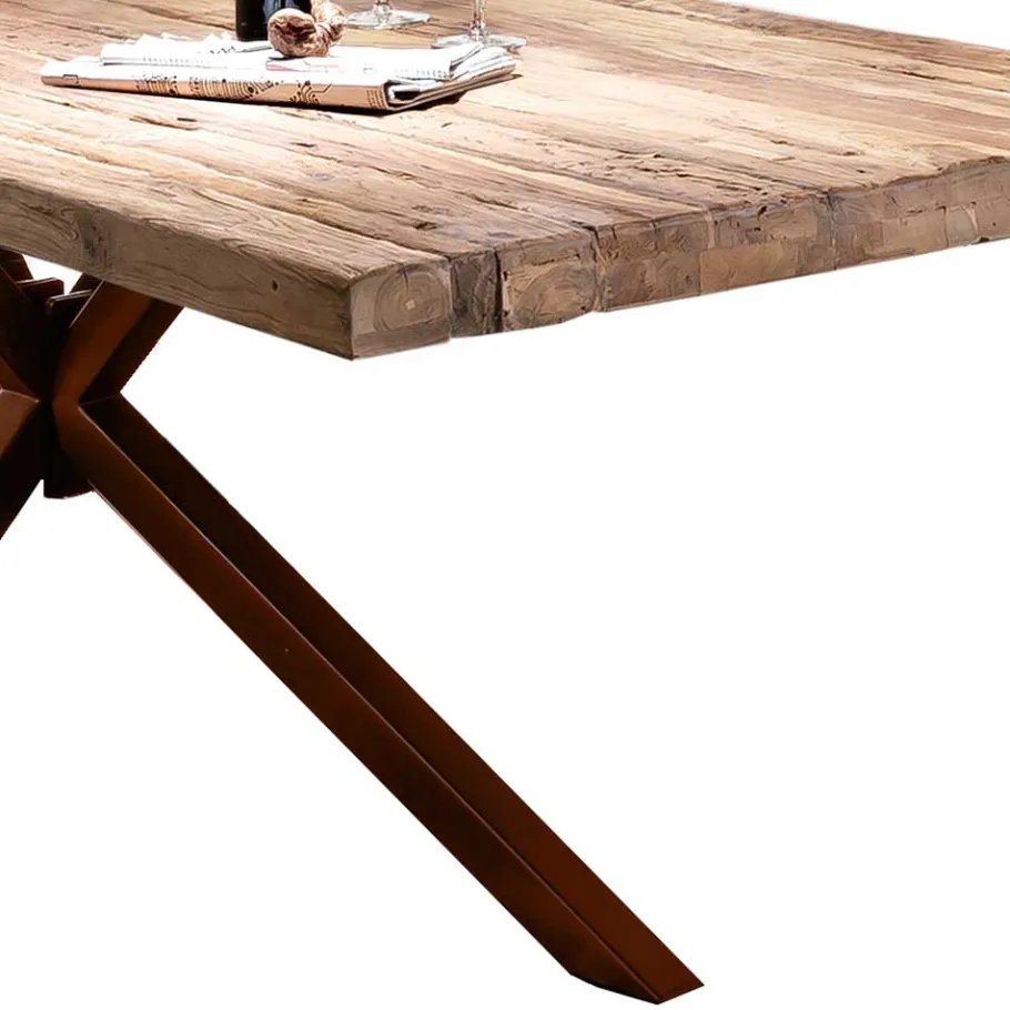 Hot Wohnen Altholztisch aus Teak Massivholz - Dattilon