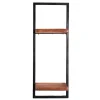 Clearance Wohnen Altmetall Loft Wandregal mit 2 Holzböden - Mendoza