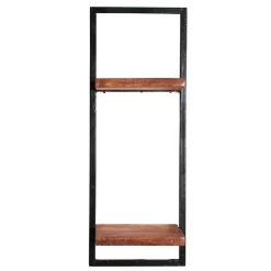 Clearance Wohnen Altmetall Loft Wandregal mit 2 Holzböden - Mendoza