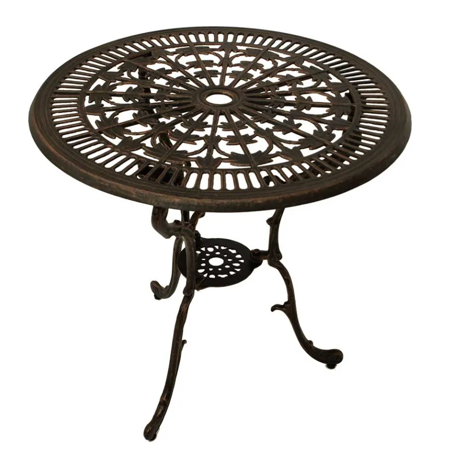 Outlet Wohnen Aluguss Gartentisch in Bronze - Scotia