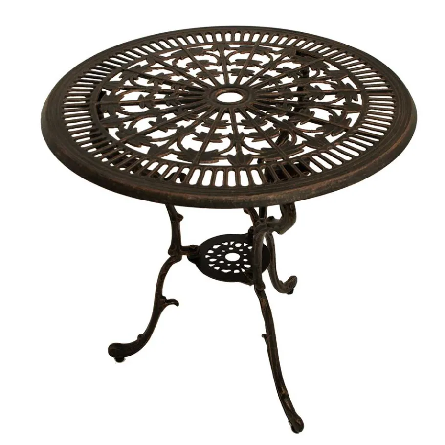 Outlet Wohnen Aluguss Gartentisch in Bronze - Scotia