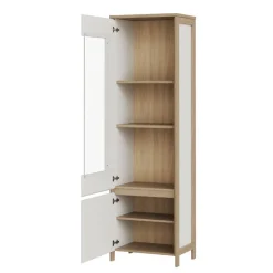 Outlet Wohnen Anbauwand-Möbelset in Weiß - Ovidio (dreiteilig)