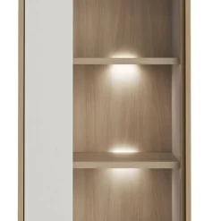 Outlet Wohnen Anbauwand-Möbelset in Weiß - Ovidio (dreiteilig)