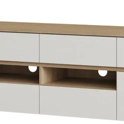 Outlet Wohnen Anbauwand-Möbelset in Weiß - Ovidio (dreiteilig)