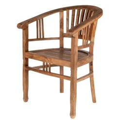 Discount Wohnen Armlehnstuhl Mangato aus Teak Recyclingholz