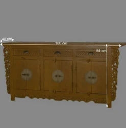 Best Wohnen Asia Style Sideboard in Ocker Gelb - Nelu