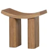 Best Wohnen Asiatischer Hocker aus Paulownia massiv - Dualko
