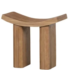 Best Wohnen Asiatischer Hocker aus Paulownia massiv - Dualko