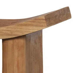 Best Wohnen Asiatischer Hocker aus Paulownia massiv - Dualko