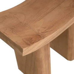 Best Wohnen Asiatischer Hocker aus Paulownia massiv - Dualko